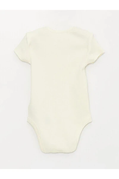 LCW baby Bisiklet Yaka Baskılı Qiz Bebek Hastane Çıkış Seti 3'lü - 6