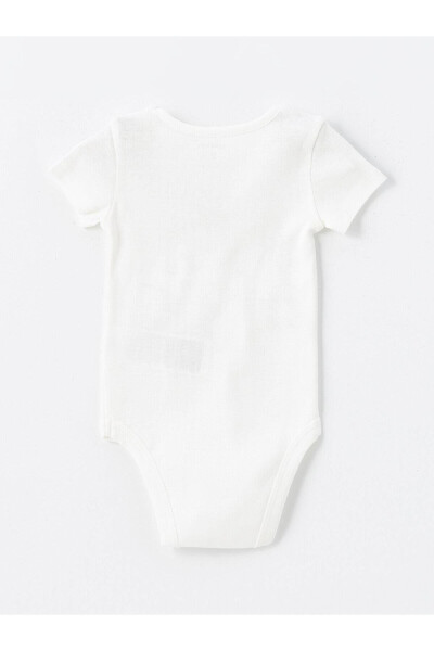 LCW baby Боди и штаны с коротким рукавом и принтом для новорожденных мальчиков с круглым вырезом, комплект из 2 предметов - 3