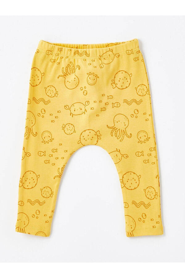 LCW baby Боди и штаны с коротким рукавом и принтом для новорожденных мальчиков с круглым вырезом, комплект из 2 предметов - 4