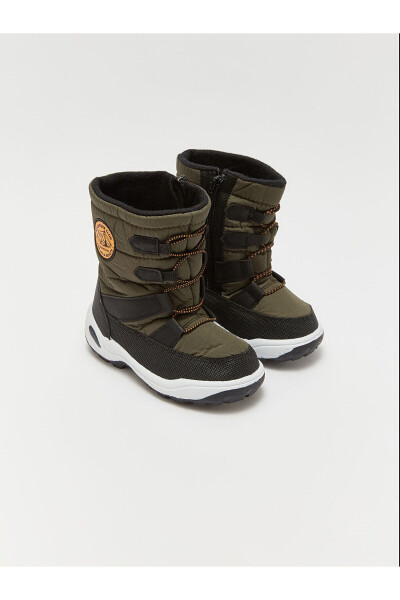 LCW Baby Boy Snow Boots with laces and zipper. - 1