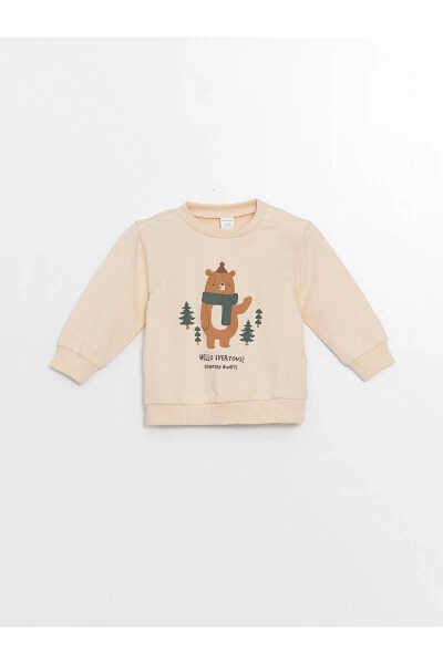 LCW baby Boys Printed Long Sleeve Sweatshirt and Sweatpants 2-Piece Set - 2