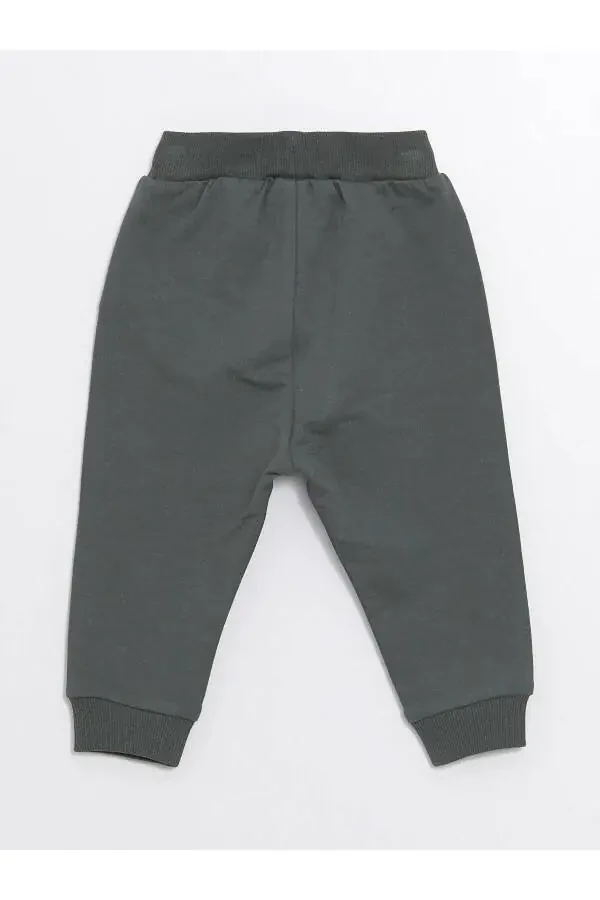 LCW baby Boys Printed Long Sleeve Sweatshirt and Sweatpants 2-Piece Set - 6