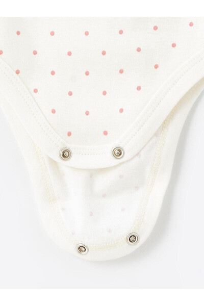 LCW baby Crew Neck Printed Baby Girl Snap Fastener Bodysuit 2-Pack - 6