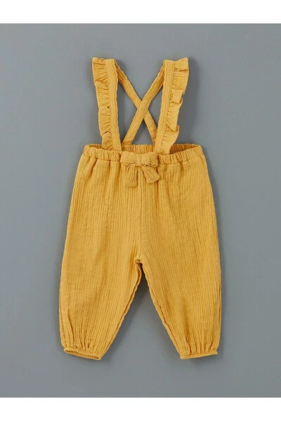 lCW baby Экрю Велосипедный Воротник Девочка Блузка и Подтяжка - 4