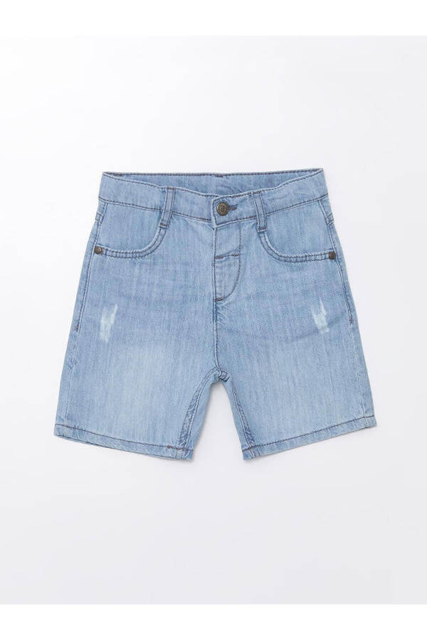 LCW Baby Elastic Waist Basic Baby Boy Jean Shorts - 1