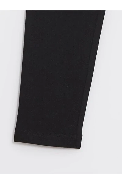 LCW Baby Elastic Waist Basic Girl Baby Tights 2 Pack - 3