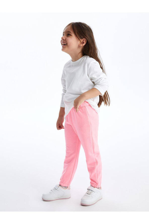 LCW Baby Elastic Waist Basic Girl Sweatpants - 2