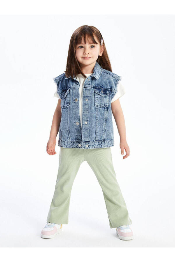 Lcw Baby Elastic Waist Basic Wide Leg Baby Girl Leggings - 1