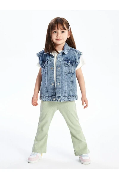 Lcw Baby Elastic Waist Basic Wide Leg Baby Girl Leggings - LC WAIKIKI