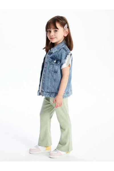 Lcw Baby Elastic Waist Basic Wide Leg Baby Girl Leggings - 3