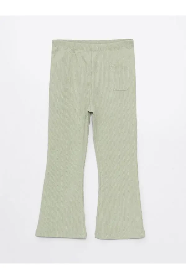 Lcw Baby Elastic Waist Basic Wide Leg Baby Girl Leggings - 4