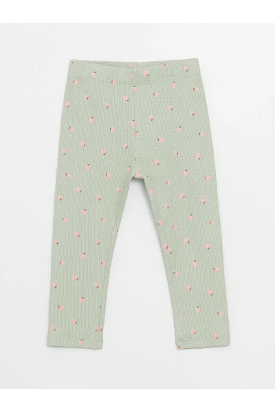 LCW Baby Elastic Waist Printed Baby Girl Leggings - LC WAIKIKI