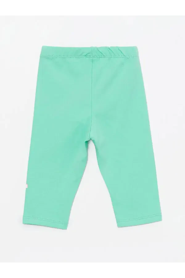 LCW Baby Elastic Waist Printed Baby Girl Leggings - 2