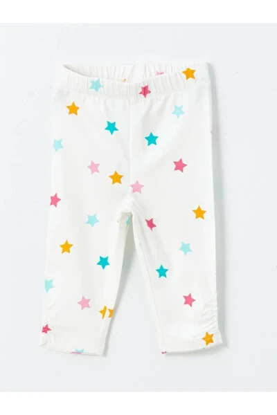 LCW Baby Elastic Waist Printed Baby Girl Leggings 2 Pack - LC WAIKIKI (1)