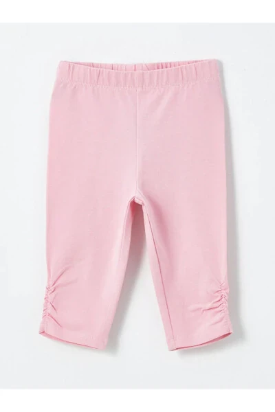 LCW Baby Elastic Waist Printed Baby Girl Leggings 2 Pack - 4