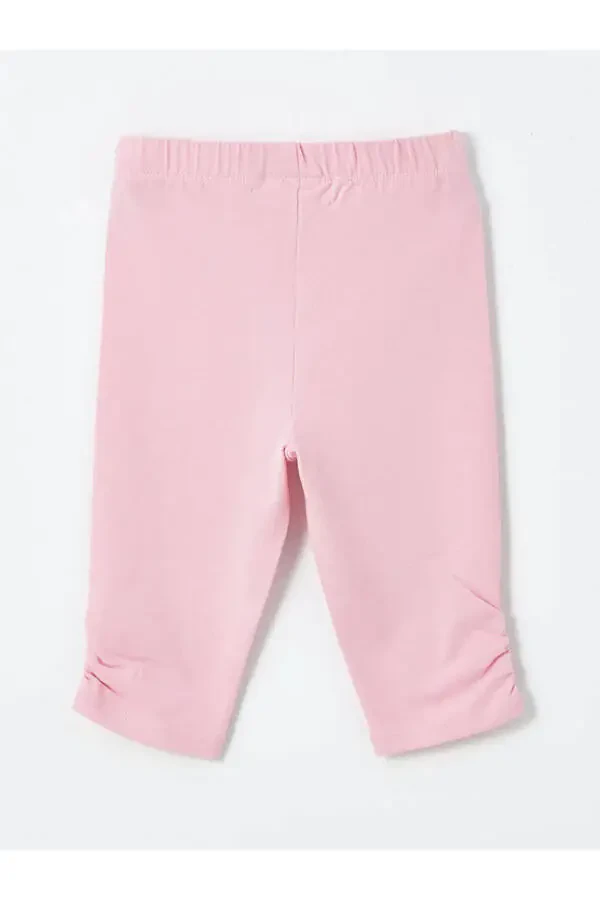 LCW Baby Elastic Waist Printed Baby Girl Leggings 2 Pack - 5