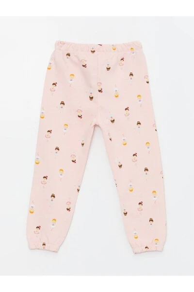 LCW Baby Elastic Waist Printed Baby Girl Sweatpants - LC WAIKIKI (1)