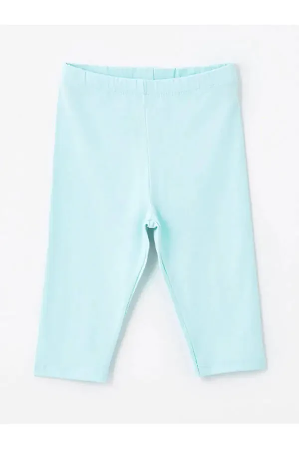 LCW Baby Elastic Waist Printed Girls Leggings 2 Pack - 3