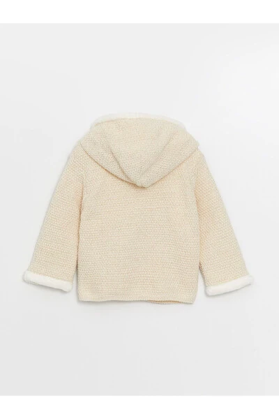 LCW Baby Hooded Knit Girl Baby Cardigan - LC WAIKIKI (1)