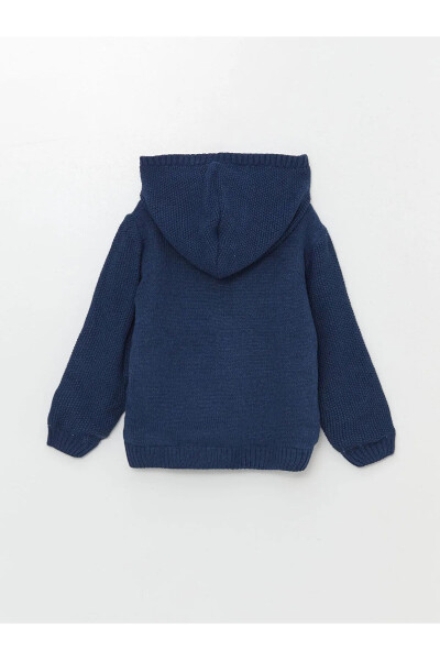 LCW Baby Indigo Hooded Knit Cardigan - 2