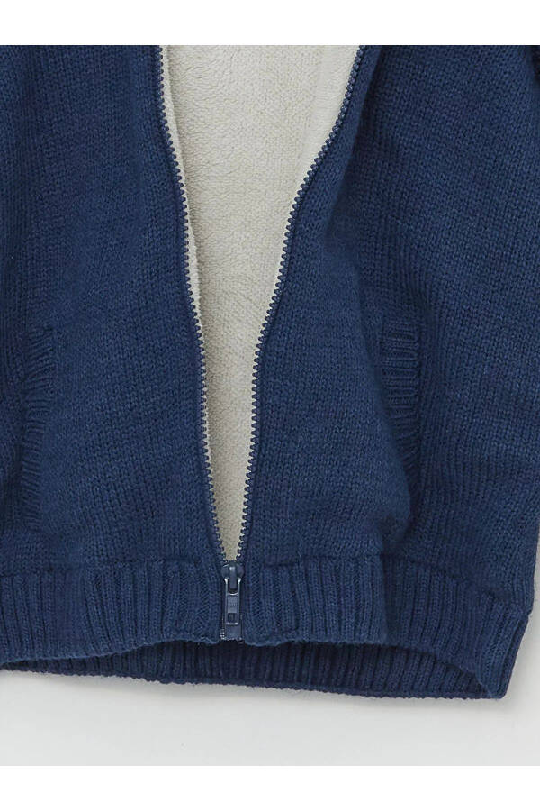 LCW Baby Indigo Hooded Knit Cardigan - 3