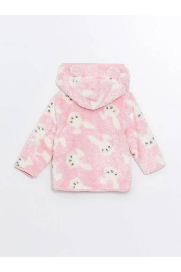 LCW Baby Pink Printed Hoodie and Jogger Set for Girls - 3