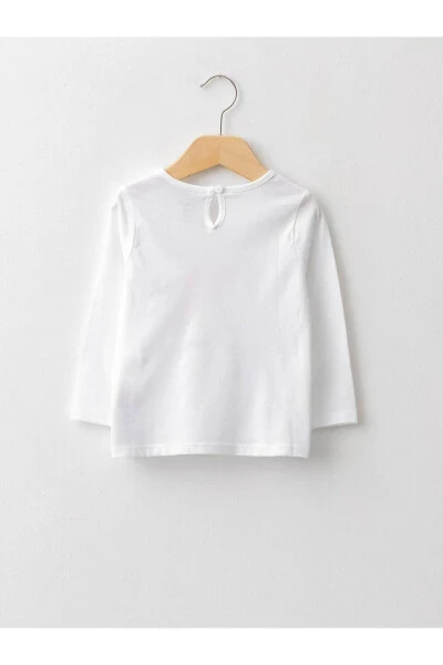 LCW Baby Polo Neck Long Sleeve Printed Cotton Girl Baby T-Shirt - LC WAIKIKI (1)