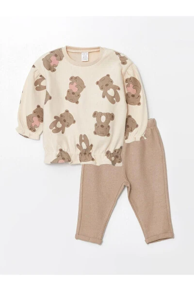 LCW baby Printed Crew Neck Long Sleeve Printed - 1