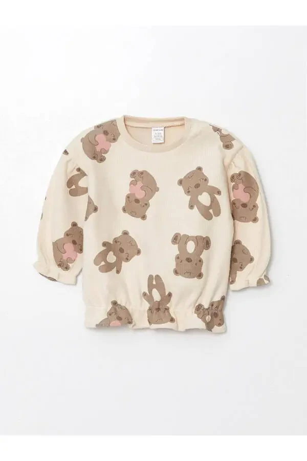 LCW baby Printed Crew Neck Long Sleeve Printed - 2