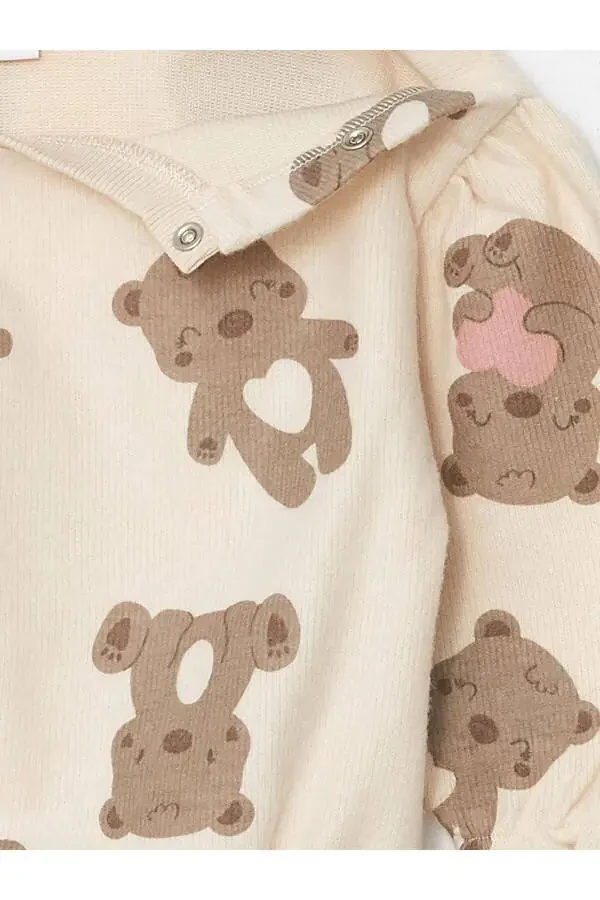 LCW baby Printed Crew Neck Long Sleeve Printed - 6