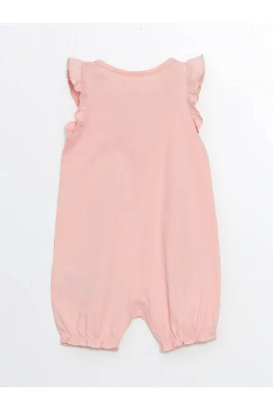 LCW baby pushti pushti qiz chaqaloq tugmalari bilan jihozlangan kombinezoni 2 dona to'plam - 4