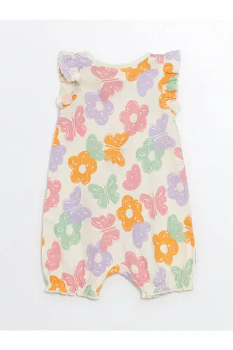 LCW baby pushti pushti qiz chaqaloq tugmalari bilan jihozlangan kombinezoni 2 dona to'plam - 7