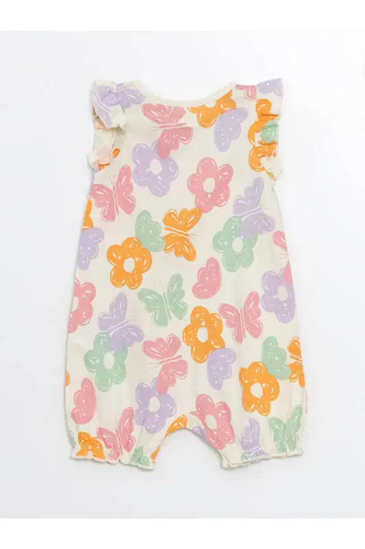 LCW baby pushti pushti qiz chaqaloq tugmalari bilan jihozlangan kombinezoni 2 dona to'plam - 7