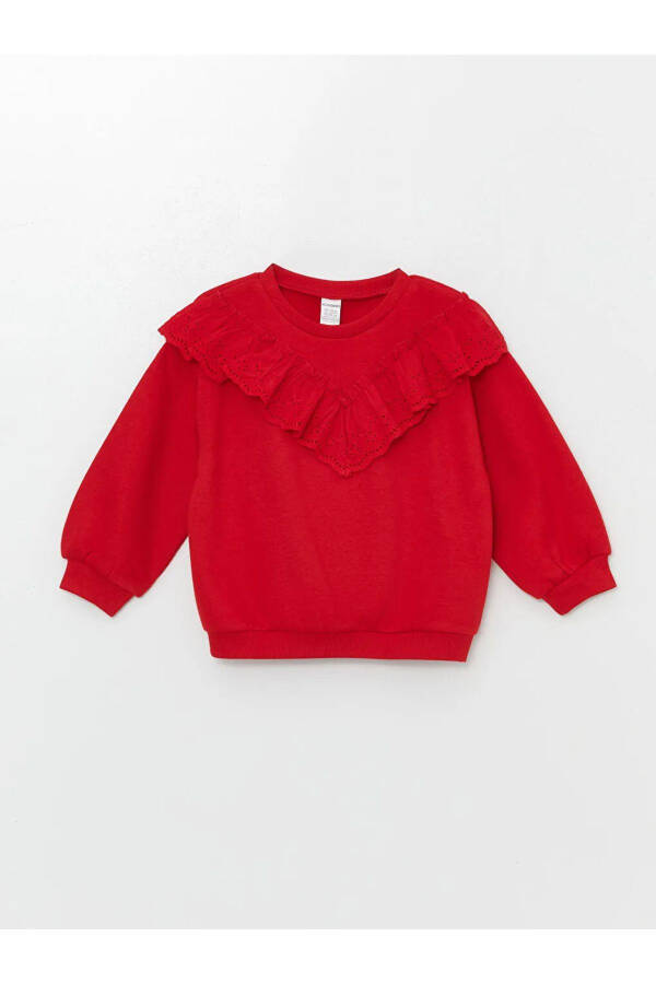 LCW Baby Red Bicycle Neck Long Sleeve Girl Baby Sweatshirt - 5