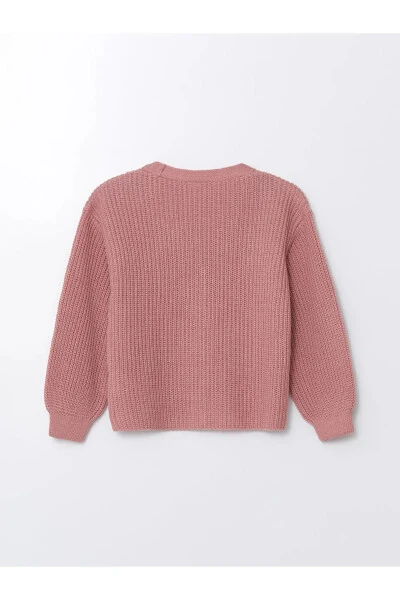 LCW Baby V Neck Knit Baby Girl Cardigan - 8