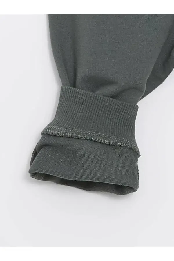 LCW baby Велосипедный вырез Длинный рукав Печатный комплект для мальчиков из 2 предметов (толстовка и брюки) - 7