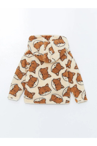 LCW babyBej Printed Hooded Boys Baby Cardigan - 2