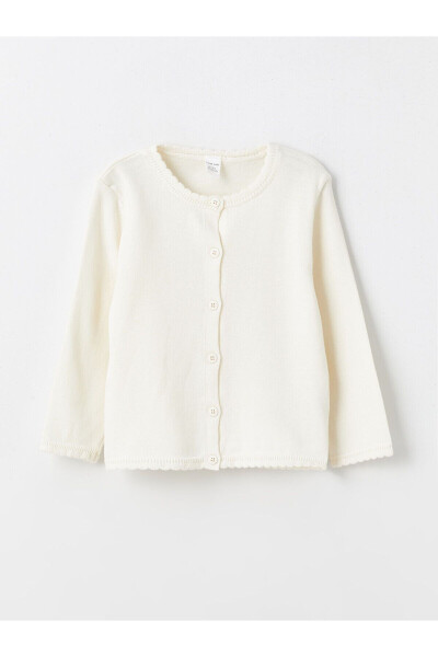 Lcw Basic Long Sleeve Baby Girl Cardigan - 1