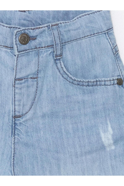 LCW Bebek Beli Lastiki Basic Erkek Bebek Jean Şort - 4