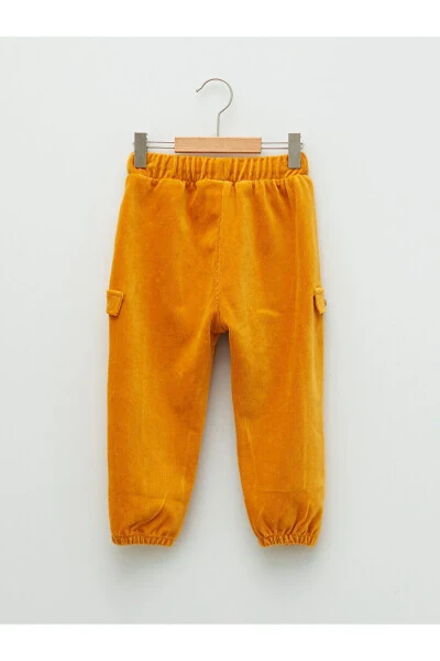 LCW baby Beli Lastikli Basic Kadife Erkek Bebek Eşofman Alt - LC WAIKIKI (1)