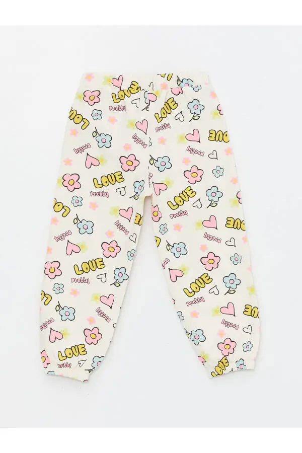 LCW Belbog'i Elastikli Bosilgan Naqshli Qizcha Sport Shimlari - 2