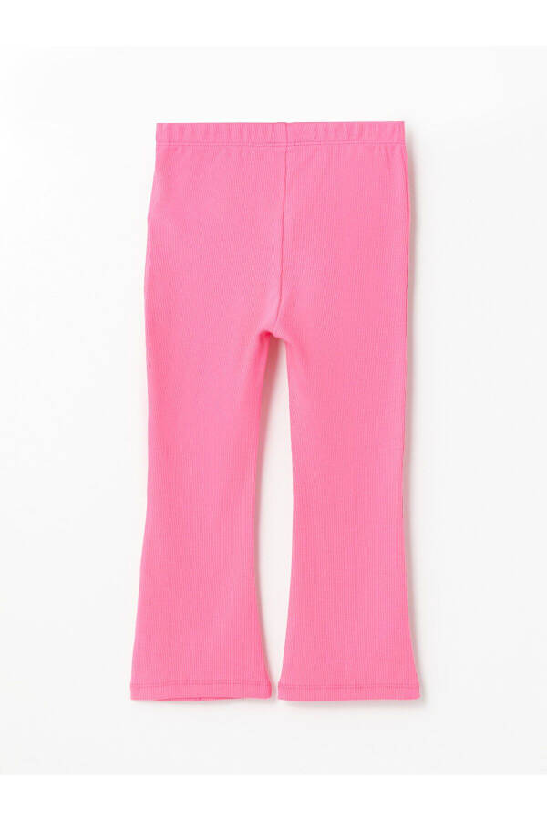 LCW Kids Beli Lastikli Kız Çocuk Basic Tayt (W4) - Orta Pembe - 4
