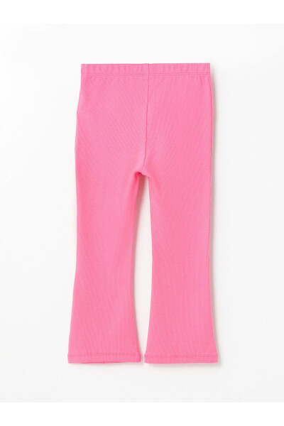 LCW Kids Beli Lastikli Kız Çocuk Basic Tayt (W4) - Orta Pembe - LC WAIKIKI (1)