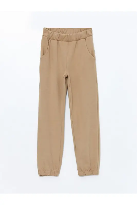 LCW Kids Dersleri Eğlenceli Hale Getiren Eşofman Takımı - BEIGE - 5