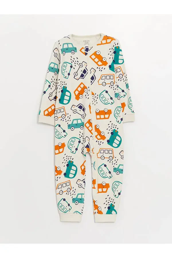 LCW Детский комбинезон для мальчика с воротником-поло и принтом велосипеда, 2 шт. - 2