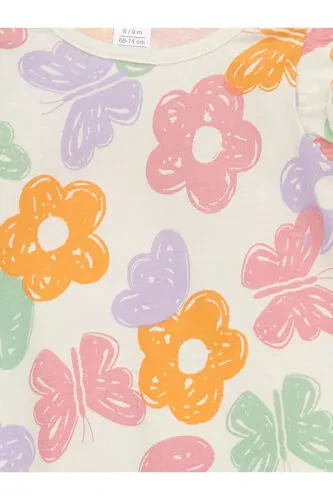 LCW детский розовый комплект с оборками и кнопками для девочек (2 предмета) - 6