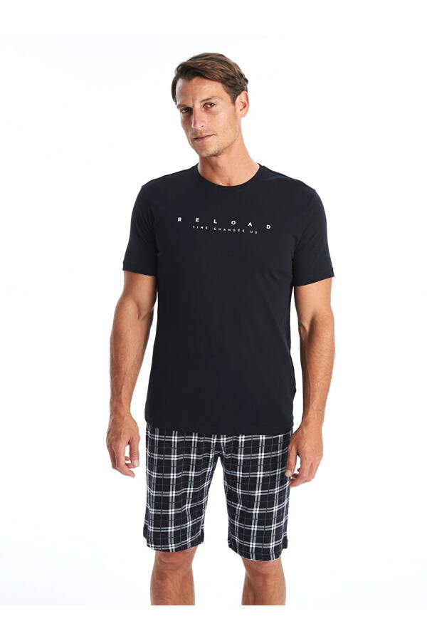 LCW DREAM Standard Fit Men's Shorts Pajama Set - 7