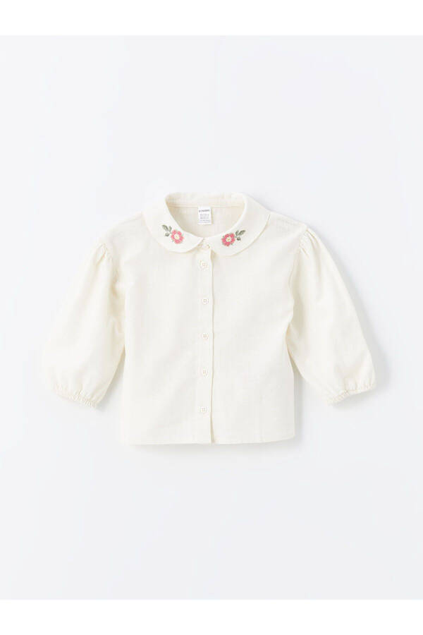 LCW ECO Baby Neck Long Sleeve Embroidered Girl Baby Shirt - 1