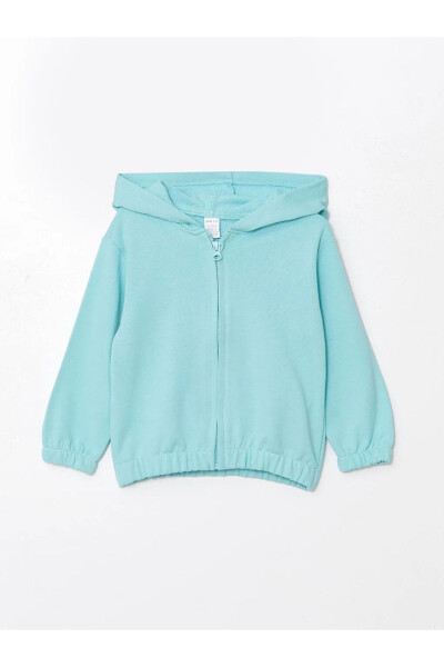 LCW ECO, basic hooded cardigan for baby girls. - 1