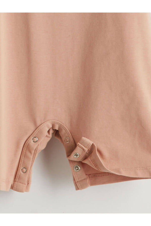 LCW ECO Bej Bisiklet Yaka Baskılı Erkek Bebek Tulum - 3